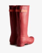 Hunter Women's Tall Back Adjustable Rain Boots Glenmore Rose-Sun-Cup Orange - Image 4