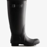 Hunter Women's Tall Wide Fit Rain Boots Black