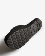 Hunter Women's Terry Towelling Beach Platform Adjustable Slide Black - Image 5