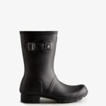 Hunter Women's Tour Foldable Short Rain Boots Black