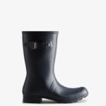 Hunter Women's Tour Foldable Short Rain Boots Navy