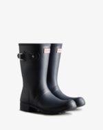 Hunter Women's Tour Foldable Short Rain Boots Navy - Image 4