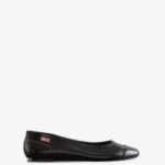 Hunter Women's Tour Gloss Ballerina Flats Black
