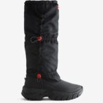 Hunter Women's Wanderer Insulated Tall Slouch Snow Boots Black