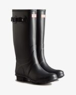Women's Hunter Huntress Wide Leg Rain Boots Navy - Image 3